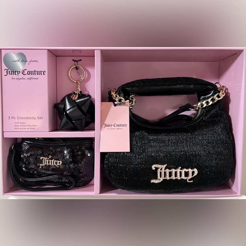 Juicy Couture purse bundle set 3 Juicy Couture  purses  set plus mini bag NWT - Picture 10 of 14